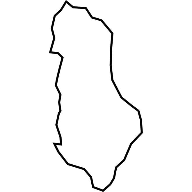 نقشہ البانیا کے ویکٹر نقشہ