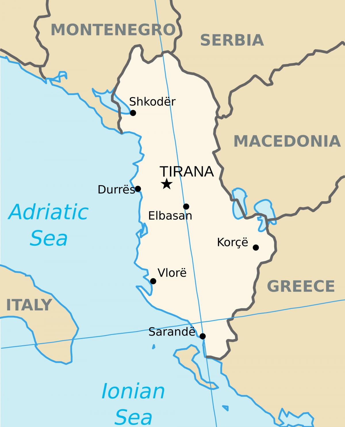 نقشہ سراندا البانیہ