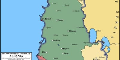 نقشہ کے durres ، البانیہ