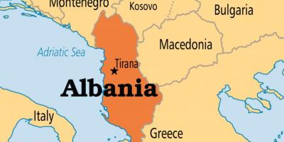 نقشہ کے tirana البانیہ